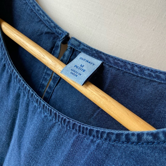 Old Navy Swing Dress Linen size medium petite - Picture 5 of 5